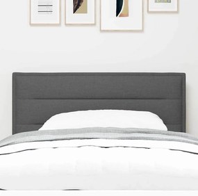 Cabeceira vidaXL Design Linhas Cinza Escuro 80 cm Tecido