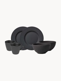 Conjunto de pequeno-almoço em porcelana Manufacture Rock, 2 pessoas (6 uni.)