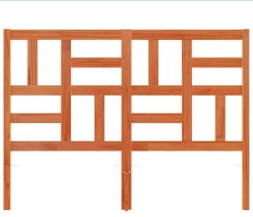 Cabeceira 160 cm madeira de pinho maciça castanho-mel