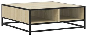 Mesa de centro 80x80x30 cm deriv. madeira/metal carvalho sonoma
