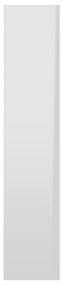 Estante de parede 90x16x78 cm contraplacado branco brilhante