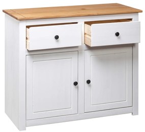 Aparador 93x40x80 cm pinho maciço Panama branco