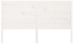 Cabeceira de cama 156x4x100 cm pinho maciço branco