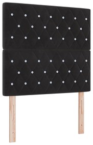Cama vidaXL Preta 90x190 cm Veludo