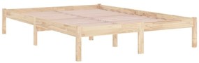 Estrutura de cama 200x200 cm madeira maciça