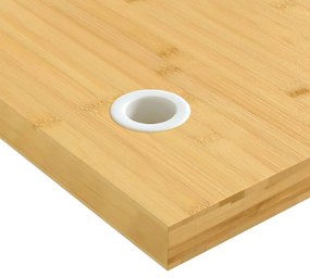 Tampo de secretária 80x40x4 cm bambu