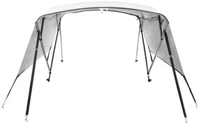 Toldo de 4 arcos Bimini c/ paredes laterais 243x(230-244)x137cm