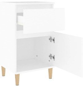 Mesas de cabeceira 2 pcs 40x35x70 cm branco