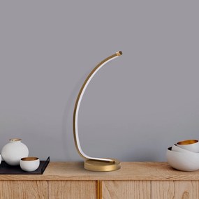 Candeeiro de Mesa Bevel – Dourado – 18 cm x 43 cm x 13 cm