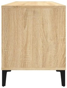 Armário p/ discos 100x38x48cm derivados madeira carvalho sonoma