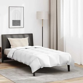Edredão com travesseiro 2 pcs Branco 135 x 220 cm Penugem