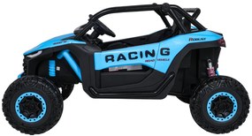 Carro elétrico para Crianças 4X4 2 Lugares 24V RACING Road 2000, Pneus	Espuma EVA, Assento couro ecológico Azul