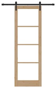 Porta Deslizante vidaXL com Conjunto de Ferragens 'ORKDAL'78x232 cm