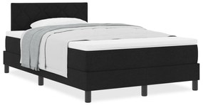 Cama Box com Colchão Preto 120x200 cm Tecido