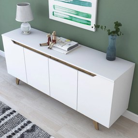 Console GD102 – Branco Nogueira – 180x78,6x45 cm