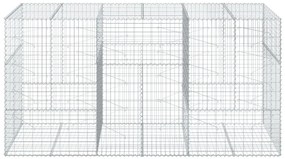 Cesto gabião com cobertura 300x100x150 cm ferro galvanizado