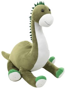 Dinossauro brontossauro de peluche verde