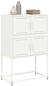 Aparador 68,5x38,5x107 cm aço branco