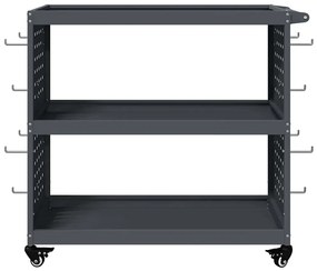 Carro de Ferramentas Antracite 75 x 35 x 73 cm Metal