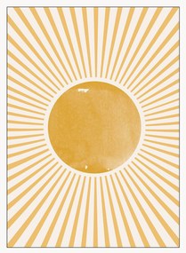 Arte de parede emoldurada Boho Sun