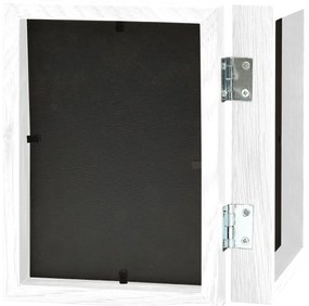 Moldura com duas dobras 2x(10x15 cm) branco