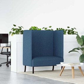 vidaXL Sofá Alto Azul 109x56x121 cm Tecido