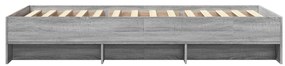 Estrutura cama 100x200 cm derivados de madeira cinzento sonoma