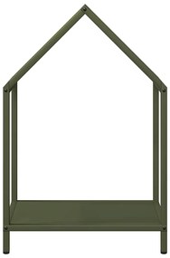 Suporte para lenha aço laminado a frio verde azeitona