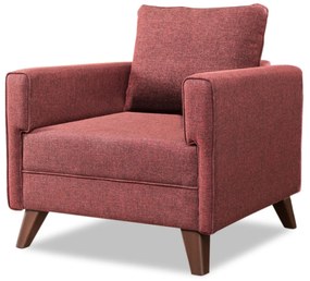 Poltrona de Descanso "Monaco" – Vermelho Tinto - Design Moderno