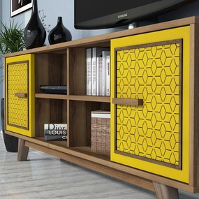 Unidade de TV Ayla – Nogueira Amarela – 160x56,2x35 cm