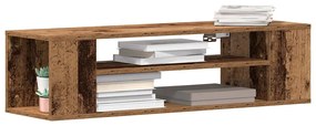 Armário de TV de Parede vidaXL em Madeira Antiga 100x30x26,5 cm em Mad