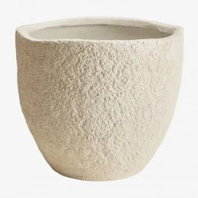 Vaso De Cimento Nuria Branco & Ø45 Cm - ↑40 Cm - Sklum