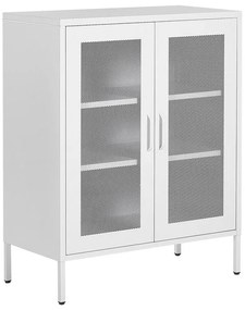 Aparador com 2 portas em metal branco WAKATIPU Beliani
