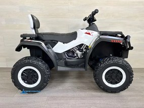 Moto 4 Eléctrica para crianças XT-SPEED 24V, 4x4, Rodas de borracha, Assento em couro sintético Branca
