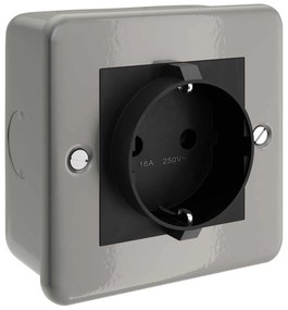 Caixa Revestida a metal com tomada Schuko para Creative-Tube