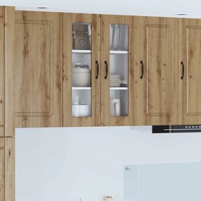 vidaXL Armário de Cozinha com porta Carvalho Artesanal 60 x 31 x 80 cm