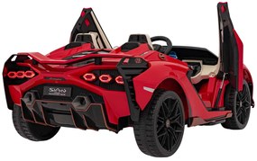 Carro elétrico para Crianças 2 Lugares Lamborghini SIAN 24V 4x4 Rodas Espuma EVA, Assento	couro ecológico Vermelho