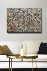 Pintura Decorativa em Tela 390474070 – Multicolor – 70 x 100 cm