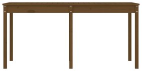 Mesa de jardim 159,5x82,5x76 cm pinho maciço castanho-mel