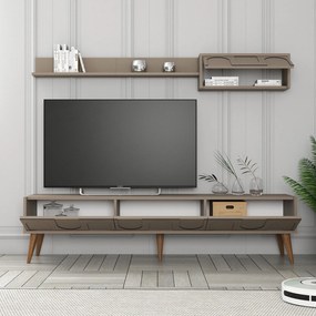 Móvel TV Lyon – Atlas Walnut – 180x44x35 cm
