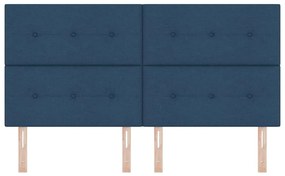 Cabeceira LED Azul Estofada 90 cm da