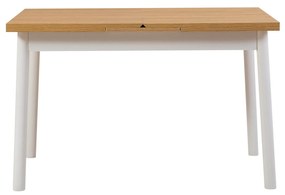 Conjunto de Mesa de Jantar Extensível Oliver – Branco – Mesa: 120x77x7