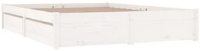 Estrutura cama c/ gavetas 180x200 cm tamanho Super King branco