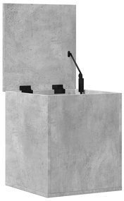 Caixa de arrumação 40x42x46 cm derivados madeira cinza cimento