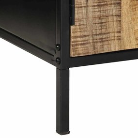 Mesa de Cabeceira 50x30x45 cm Madeira Maciça de Mangueira