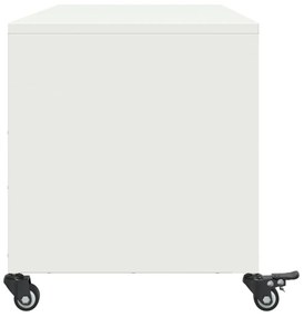 Móvel de TV 100,5x39x43,5 cm aço branco