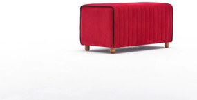 Pouffe Mabel – Vermelho – 80 cm x 40 cm x 40 cm