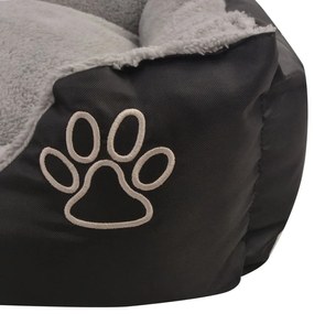 Cama para cães com almofada acolchoada tamanho M preto