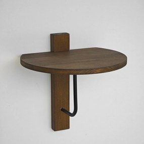 Prateleira de Parede Reve – Preto Nogueira – 35x35 cm