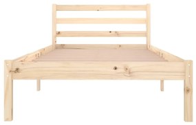 Estrutura de cama 90 x 200 cm madeira de pinho maciça